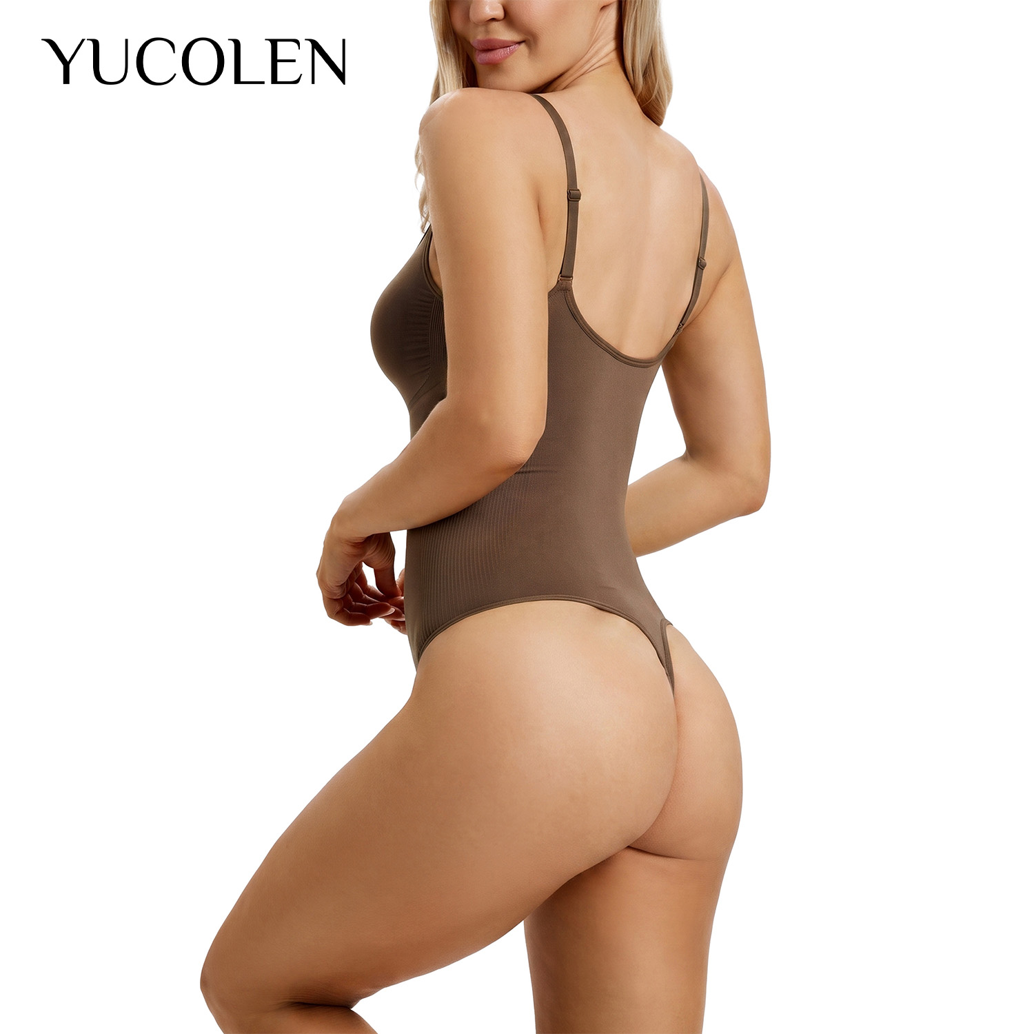 YUCOLEN Body feminino com deco - Shapewear Bodysuit Firm avaliação e preço