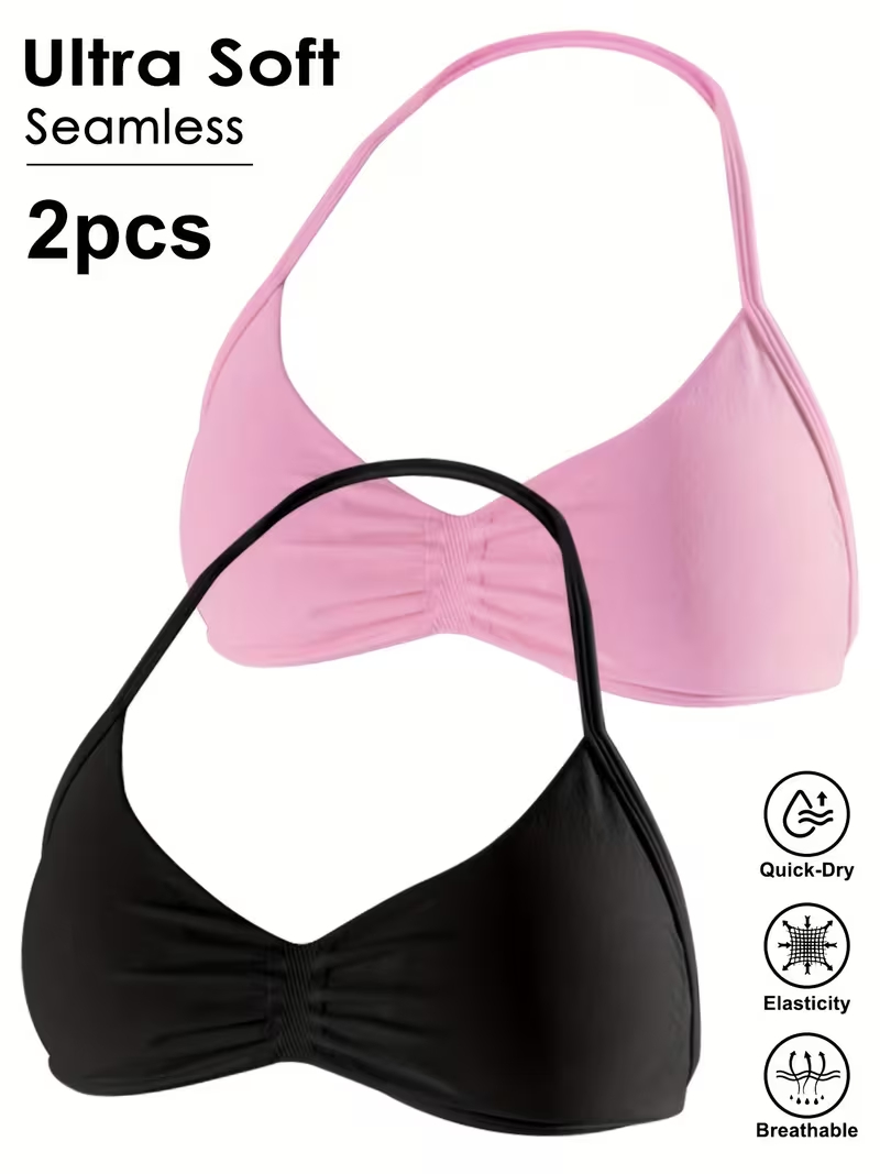 2 peças Top Cropped Feminino S - Sports Bra High Impact avaliação e preço